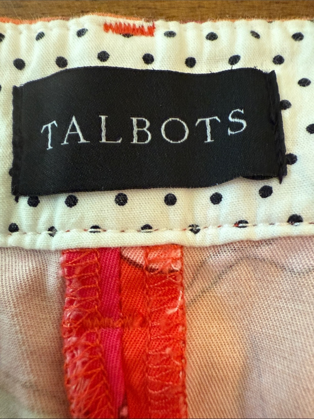 NWOT-Talbots Floral Capris in Pink, Orange and Red Size 16P - Picture 6 of 12